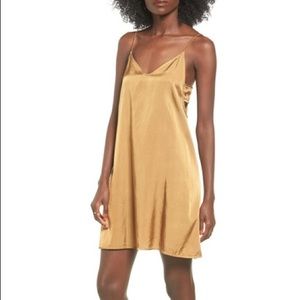 Project Social T brushed satin slip dress LARGE